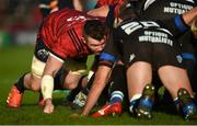 9 December 2018; Peter O'Mahony of Munster competes in a scrum during the European Rugby Champions Cup Pool 2 Round 3 match between Munster and Castres at Thomond Park in Limerick. Photo by Diarmuid Greene/Sportsfile