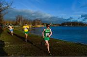 9 December 2018; Damien Landers of Ireland, right, competing in the Senior Men's Event during the European Cross Country Championship at Beekse Bergen Safari Park in Tilburg, Netherlands. Photo by Sam Barnes/Sportsfile