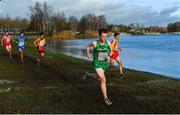 9 December 2018; Kevin Dooney of Ireland, centre, competing in the Senior Men's Event during the European Cross Country Championship at Beekse Bergen Safari Park in Tilburg, Netherlands. Photo by Sam Barnes/Sportsfile