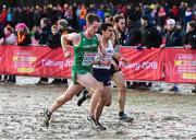 9 December 2018; Kevin Dooney of Ireland, centre, competing in the Senior Men's Event during the European Cross Country Championship at Beekse Bergen Safari Park in Tilburg, Netherlands. Photo by Sam Barnes/Sportsfile