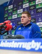 10 December 2018; Tadhg Furlong during a Leinster Rugby Press Conference at UCD in Dublin. Photo by David Fitzgerald/Sportsfile