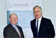 10 December 2018; John Delaney, CEO, Football Association of Ireland, with Kevin Lewis, CEO of the ETB, in attendance during the Official opening of the FAI-ETB Waterford Centre at Waterford I.T. in Waterford. Photo by Matt Browne/Sportsfile