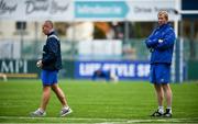 10 December 2018; Leinster head coach Leo Cullen, right, and senior coach Stuart Lancaster during Squad Training at Energia Park in Donnybrook, Dublin. Photo by David Fitzgerald/Sportsfile