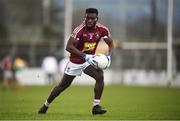 9 December 2018; Boidu Sayeh of Westmeath during the O'Byrne Cup Round 1 match between Carlow and Westmeath at Netwatch Cullen Park in Carlow. Photo by Stephen McCarthy/Sportsfile