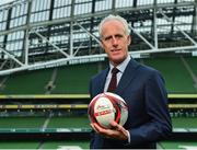 11 December 2018; SPAR, Ireland’s leading convenience retail group, and the Football Association of Ireland today announced a sponsorship agreement which will see SPAR renew as the Official Convenience Store of the FAI. The announcement took place at the Aviva Stadium with the Republic of Ireland’s new manager Mick McCarthy along with head coach of the Republic of Ireland Women's International Senior Team, Colin Bell in attendance. The partnership between SPAR and the FAI began in 2015 encompassing the Irish national football team and the hugely successful SPAR FAI Primary School 5s Programme. Pictured is Mick McCarthy, Republic of Ireland manager during the 2018 SPAR and FAI Sponsorship Renewal at the Aviva Stadium in Dublin. Photo by Seb Daly/Sportsfile