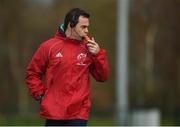 11 December 2018; Head coach Johann van Graan during Munster Rugby squad training at the University of Limerick in Limerick. Photo by Diarmuid Greene/Sportsfile