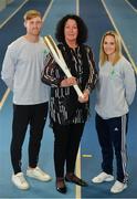 11 December 2018; In attendance from left, Arthur Lanigan-O’Keeffe, Ireland Modern Pentathlete, Patricia Heberle, Chef De Mission Tokyo 2020, and Nicci Daly, Ireland International Hockey player as the Olympic Federation of Ireland & Sport Ireland Institute launch ground-breaking new performance support ahead of Tokyo 2020 at the Sports Ireland Institute, in Abbotstown, Dublin. Photo by Sam Barnes/Sportsfile