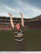 14 September 2003; Kilkenny manager Brian Cody celebrates after the game. Guinness All-Ireland Senior Hurling Championship Final, Kilkenny v Cork, Croke Park, Dublin. Picture credit; Ray McManus / SPORTSFILE