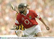 14 September 2003; Setanta O'hAilpin, Cork, in action against Kilkenny's James Ryall. Guinness All-Ireland Senior Hurling Championship Final, Kilkenny v Cork, Croke Park, Dublin. Picture credit; David Maher / SPORTSFILE *EDI*