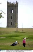 19 September 2003; Ger Farry, Carrick On Shannon Golf Club, plays her second shot from the 18th fairway during the Ulster Bank All Ireland Ladies Fourball Championship Final. Carton House Golf Club, Co. Kildare. Picture credit; David Maher / SPORTSFILE *EDI*