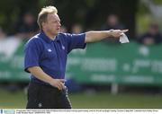 25 September 2003; Ireland head coach Eddie O'Sullivan directs his players during squad training. Irish Pre World Cup Rugby training, Terenure College RFC, Lakelands Park, Dublin. Picture credit; Brendan Moran / SPORTSFILE *EDI*