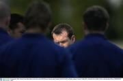 25 September 2003; Ireland's Simon Best listens to forwards coach Niall O'Donovan during squad training. Irish Pre World Cup Rugby training, Terenure College RFC, Lakelands Park, Dublin. Picture credit; Brendan Moran / SPORTSFILE *EDI*