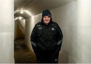 11 December 2018; Dublin manager Mattie Kenny walks to the pitch prior to the Walsh Cup Round 1 match between Carlow and Dublin at Netwatch Cullen Park in Carlow. Photo by Harry Murphy/Sportsfile