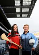 12 December 2018; Cork camogie player Julia White, left, and Dublin ladies footballer Carla Rowe in attendance at the GAA/OCO Rights Awareness Resource Launch at Croke Park in Dublin. Photo by David Fitzgerald/Sportsfile