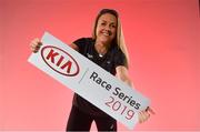 12 December 2018; The second nationwide Kia Race Series proudly brought to you by Pop Up Races was today launched by Olympians Kerry O’Flaherty and Mick Clohisey. The male and female winner of the 2019 Kia Race Series will get to drive a brand-new Kia Stonic for one year and there is the added incentive of €9,000 bonus funds on offer for course records. Pictured is Kerry O'Flaherty in attendance at the Launch of the Kia Race Series 2019 at D-light Studios in Dublin.    Photo by Sam Barnes/Sportsfile