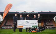 12 December 2018; SSE Airtricity League Pitch of the Year winners Longford Town FC presentation, pictured from left, Walter Halloran, FAI facilities development manager, Seamus Murray head groundsman, Paul Murray, groundsman, Michael Farrell Longford Town FC development committee and Sam Thomson, Dealer manager at Kubota Ireland, at the City Calling Stadium in Longford. Photo by Eóin Noonan/Sportsfile