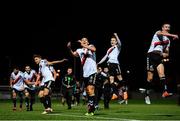 19 September 2018; Bohemians players celebrate following the Irish Daily Mail FAI Cup Quarter-Final match between Derry City and Bohemians at the Brandywell Stadium in Derry. Photo by Stephen McCarthy/Sportsfile