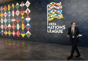 24 January 2018: Republic of Ireland manager Martin O'Neill after the UEFA Nations League Draw in Lausanne, Switzerland. Photo by Stephen McCarthy / UEFA via Sportsfile