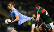 24 February 2018; Paul Mannion of Dublin has his jersey pulled by Eoin O'Donoghue of Mayo during the Allianz Football League Division 1 Round 4 match between Mayo and Dublin at Elverys MacHale Park in Castlebar, Co Mayo. Photo by Stephen McCarthy/Sportsfile