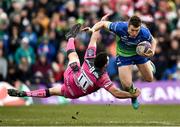 31 March 2018; Matt Healy of Connacht is tackled by Tom Marshall of Gloucester during the European Rugby Challenge Cup Quarter-Final match between Connacht and Gloucester at the Sportsground in Galway. Photo by Seb Daly/Sportsfile