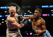 28 April 2018; Daniel Jacobs, right, during his middleweight bout with Maciej Sulecki at the Barclays Center in Brooklyn, New York. Photo by Stephen McCarthy/Sportsfile