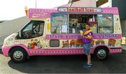 9 June 2018; Des Keogh, from Bree, Enniscorthy, Wexford, at the ice cream stand bewfore  the Leinster GAA Hurling Senior Championship Round 5 match between Kilkenny and Wexford at Nowlan Park in Kilkenny. Photo by Ray McManus/Sportsfile