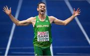 9 August 2018; Thomas Barr of Ireland celebrates after winning a bronze medal following the Men's 400m Hurdles Final during Day 3 of the 2018 European Athletics Championships at The Olympic Stadium in Berlin, Germany. Photo by Sam Barnes/Sportsfile