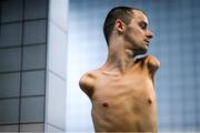 18 August 2018; Yaroslav Semenko of Ukraine warms-up prior to the morning session during day six of the World Para Swimming Allianz European Championships at the Sport Ireland National Aquatic Centre in Blanchardstown, Dublin. Photo by David Fitzgerald/Sportsfile