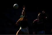 2 September 2018; Michael Lenihan of Kerry in action against Ethan Walsh of Galway during the Electric Ireland GAA Football All-Ireland Minor Championship Final match between Kerry and Galway at Croke Park in Dublin. Photo by Ray McManus/Sportsfile