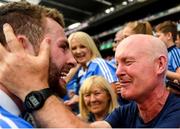 2 September 2018; Jack McCaffrey of Dublin celebrates with his father Noel following the GAA Football All-Ireland Senior Championship Final match between Dublin and Tyrone at Croke Park in Dublin. Photo by David Fitzgerald/Sportsfile