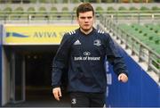 14 December 2018; Hugh O'Sullivan during the Leinster Rugby captains run at the Aviva Stadium in Dublin. Photo by Ramsey Cardy/Sportsfile