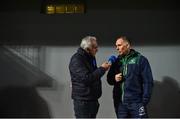 14 December 2018; Journalist John Fallon interviews Connacht head coach Andy Friend prior to the Heineken Champions Cup Pool 3 Round 4 match between Perpignan and Connacht at the Stade Aime Giral in Perpignan, France. Photo by Brendan Moran/Sportsfile