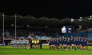 14 December 2018; A minute silence is observed in memory of former Perpignan player Barend Britz and also in memory of Nicolas Chauvin, a 19-year-old Stade Espoir Paris player prior to the Heineken Champions Cup Pool 3 Round 4 match between Perpignan and Connacht at the Stade Aime Giral in Perpignan, France. Photo by Brendan Moran/Sportsfile