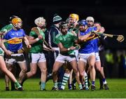 14 December 2018; Players from both sides tussle during the Co-Op Superstores Munster Hurling League 2019 match between Limerick and Tipperary at the Gaelic Grounds in Limerick. Photo by Matt Browne/Sportsfile