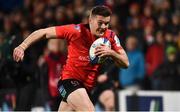 14 December 2018; Jacob Stockdale of Ulster on his way to scoring his side's second try during the Heineken Champions Cup Pool 4 Round 4 match between Ulster and Scarlets at the Kingspan Stadium, Belfast. Photo by Oliver McVeigh/Sportsfile