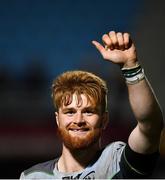 14 December 2018; Sean O’Brien of Connacht celebrates after the Heineken Champions Cup Pool 3 Round 4 match between Perpignan and Connacht at the Stade Aime Giral in Perpignan, France. Photo by Brendan Moran/Sportsfile