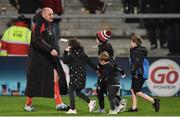 14 December 2018; Rory Best of Ulster celebrates with his children Penny, Ben, Richie and nephew Jack Best after the Heineken Champions Cup Pool 4 Round 4 match between Ulster and Scarlets at the Kingspan Stadium, Belfast. Photo by Oliver McVeigh/Sportsfile
