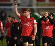 14 December 2018; Kieran Treadwell of Ulster celebrates after the Heineken Champions Cup Pool 4 Round 4 match between Ulster and Scarlets at the Kingspan Stadium, Belfast. Photo by Oliver McVeigh/Sportsfile