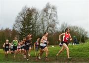 15 December 2018; Athletes competing in the men's novice 6000m race during the Irish Life Health Novice & Juvenile Uneven Age Cross Country Championships 2018 at Navan Adventure Sports, Navan Racecourse in Meath. Photo by Eóin Noonan/Sportsfile