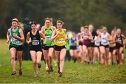 15 December 2018; Athletes competing in the women's novice 4000m race during the Irish Life Health Novice & Juvenile Uneven Age Cross Country Championships 2018 at Navan Adventure Sports, Navan Racecourse in Meath. Photo by Eóin Noonan/Sportsfile