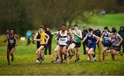 15 December 2018; Athletes competing in the boys U19 6000m race during the Irish Life Health Novice & Juvenile Uneven Age Cross Country Championships 2018 at Navan Adventure Sports, Navan Racecourse in Meath. Photo by Eóin Noonan/Sportsfile