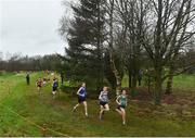 15 December 2018; Athletes competing in the boys U17 5000m race during the Irish Life Health Novice & Juvenile Uneven Age Cross Country Championships 2018 at Navan Adventure Sports, Navan Racecourse in Meath. Photo by Eóin Noonan/Sportsfile