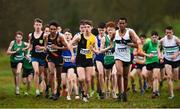 15 December 2018; Athletes competing in the boys U19 6000m race during the Irish Life Health Novice & Juvenile Uneven Age Cross Country Championships 2018 at Navan Adventure Sports, Navan Racecourse in Meath. Photo by Eóin Noonan/Sportsfile