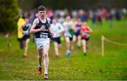 15 December 2018; Tadgh Connolly of St Senans AC Kilkenny competing in the boys U15 3500m race during the Irish Life Health Novice & Juvenile Uneven Age Cross Country Championships 2018 at Navan Adventure Sports, Navan Racecourse in Meath. Photo by Eóin Noonan/Sportsfile