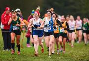 15 December 2018; Athletes competing in the women's novice 4000m race during the Irish Life Health Novice & Juvenile Uneven Age Cross Country Championships 2018 at Navan Adventure Sports, Navan Racecourse in Meath. Photo by Eóin Noonan/Sportsfile