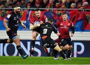 15 December 2018; Rory Scannell of Munster is tackled by Rory Kockott of Castres Olympique during the Heineken Champions Cup Pool 2 Round 4 match between Castres and Munster at Stade Pierre Fabre in Castres, France. Photo by Brendan Moran/Sportsfile