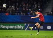 15 December 2018; Conor Murray of Munster takes a penalty kick during the Heineken Champions Cup Pool 2 Round 4 match between Castres and Munster at Stade Pierre Fabre in Castres, France. Photo by Brendan Moran/Sportsfile