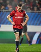 15 December 2018; Munster captain Peter O'Mahony leaves the field following the Heineken Champions Cup Pool 2 Round 4 match between Castres and Munster at Stade Pierre Fabre in Castres, France. Photo by Brendan Moran/Sportsfile