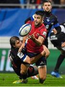15 December 2018; Conor Murray of Munster is tackled by Florian Vialelle of Castres Olympique during the Heineken Champions Cup Pool 2 Round 4 match between Castres and Munster at Stade Pierre Fabre in Castres, France. Photo by Brendan Moran/Sportsfile
