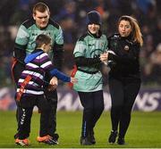 15 December 2018; Action from the Bank of Ireland Half-Time Minis between Balbriggan Stingers and Terenure Tigers during the Heineken Champions Cup Pool 1 Round 4 match between Leinster and Bath at the Aviva Stadium in Dublin. Photo by Seb Daly/Sportsfile